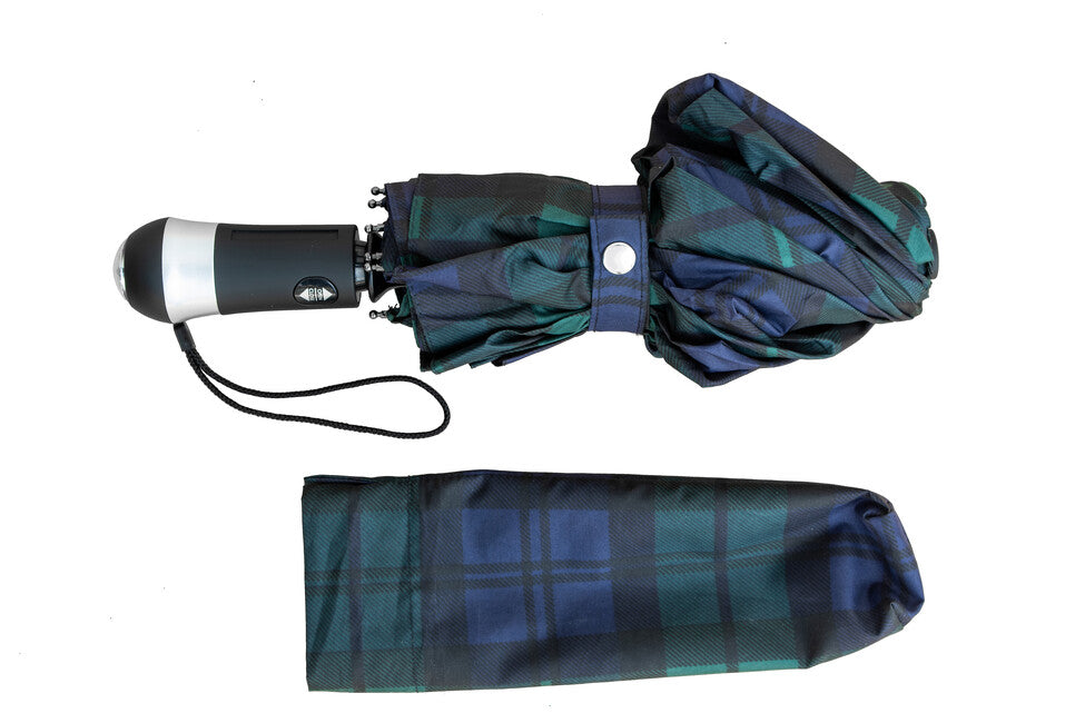 Origin Outdoors LED-Trek ombrello compatto LED, blu-verde