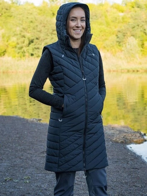 Husky Napi gilet hardshell da donna, nero