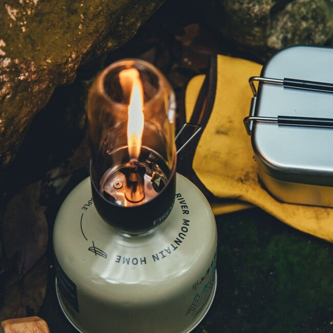 Fire Maple lampada a gas con vetro borosilicato, nero