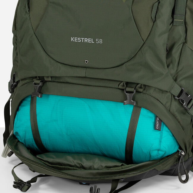 Osprey Kestrel 58 zaino, bonsai green