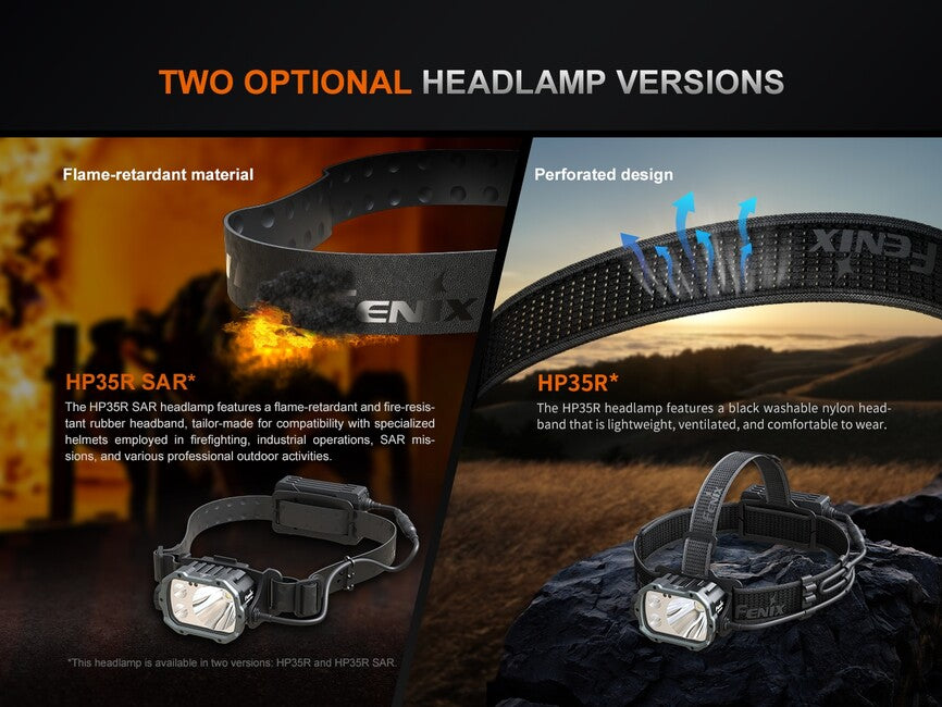 Fenix HP35R SAR lampada frontale ricaricabile