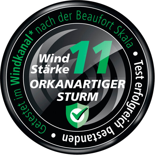 EuroSchirm Trek ombrello ultraleggero, nero riflettente