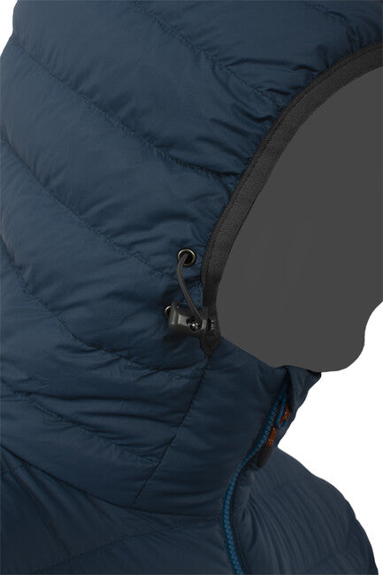 Pinguin Hill giacca con cappuccio, blu