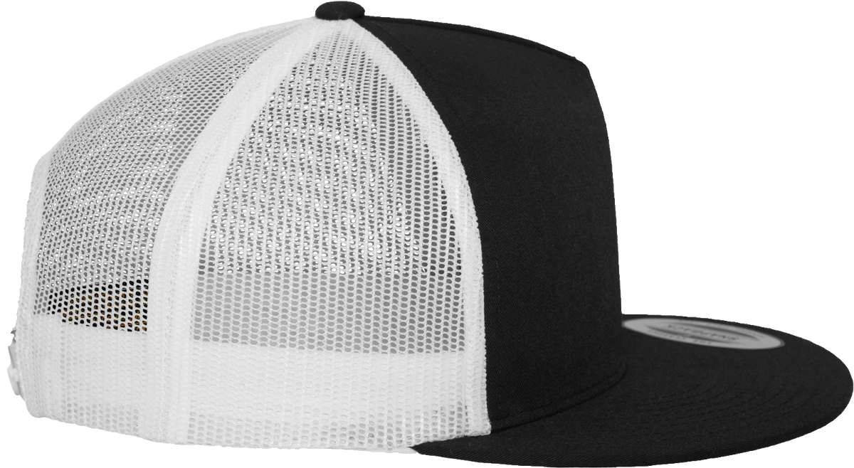 Brandit Classic Trucker 2-Tone čiapka s rovným šiltom, čierna-biela