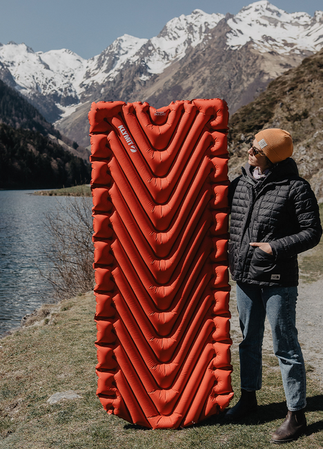 Klymit Static V Luxe materasso per auto, rosso