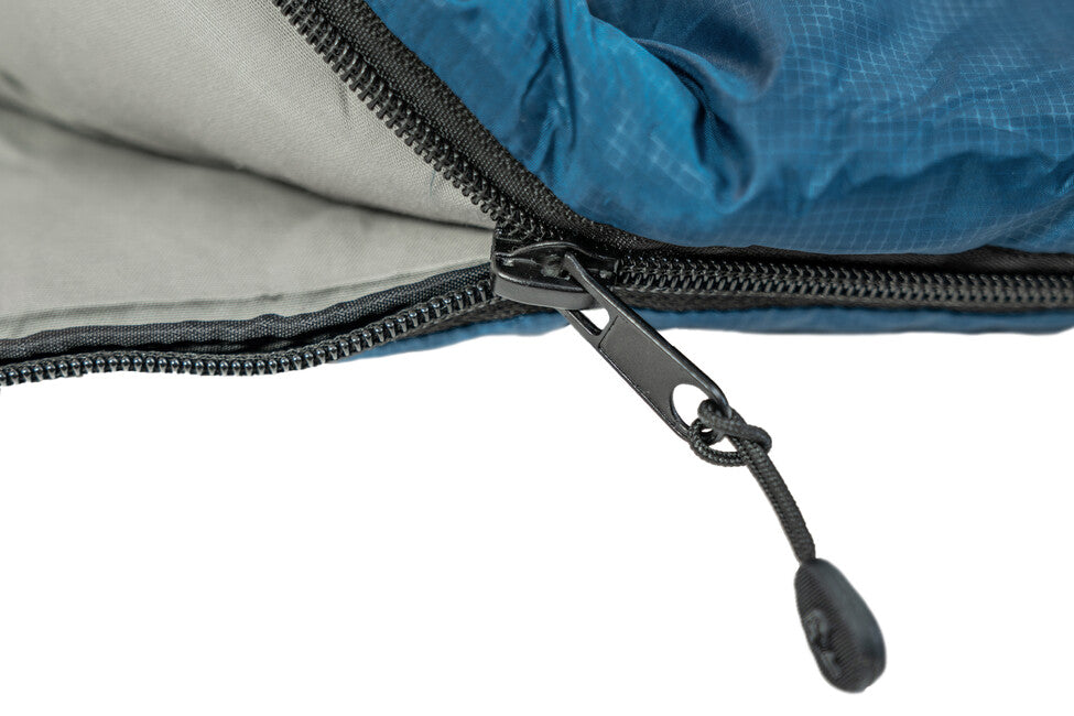 Grüezi-Bag Cotone Comfort sacco a pelo blu fiordaliso profondo destro