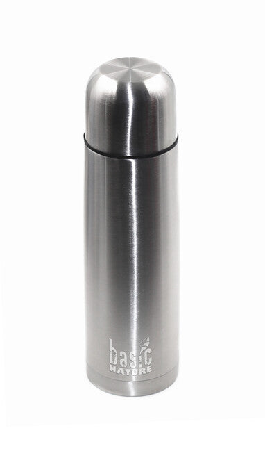 BasicNature Thermos sottovuoto da 1,0 l in acciaio inox