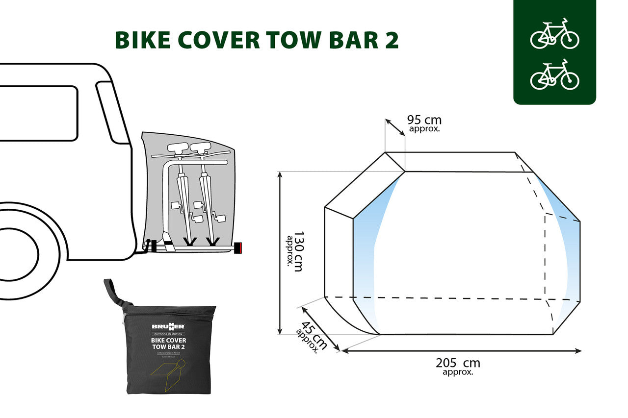 Brunner Copertura per bicicletta Hitch Bike Cover 3/4