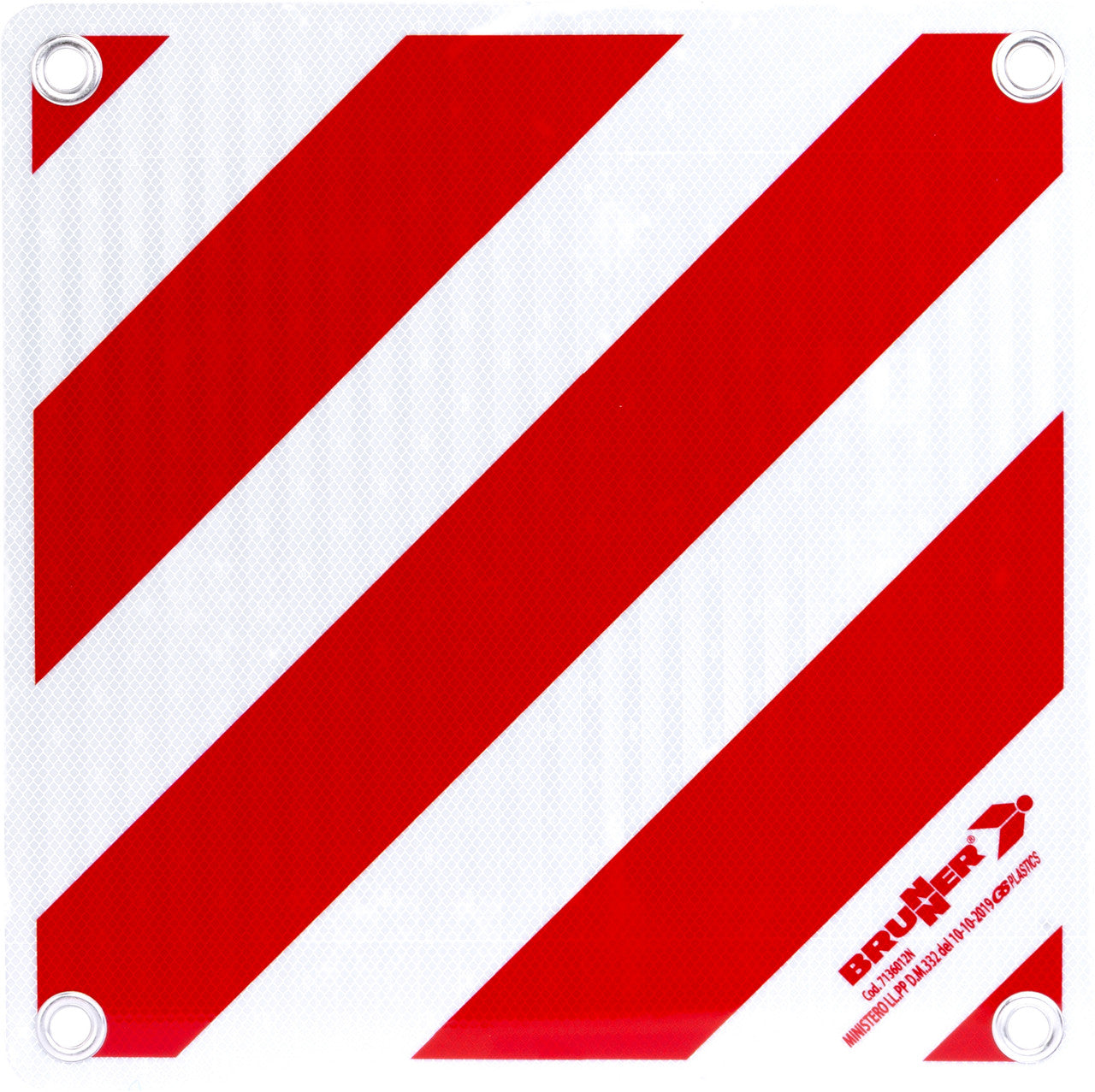 Brunner Marchio per carico sporgente Zebra ALU