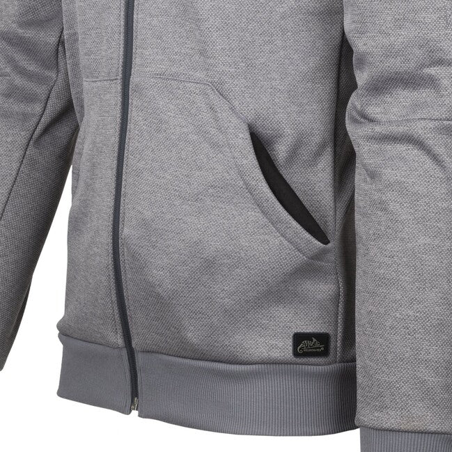 Helikon-Tex Urban Tactical Hoodie (FullZip) - melange nero-grigio