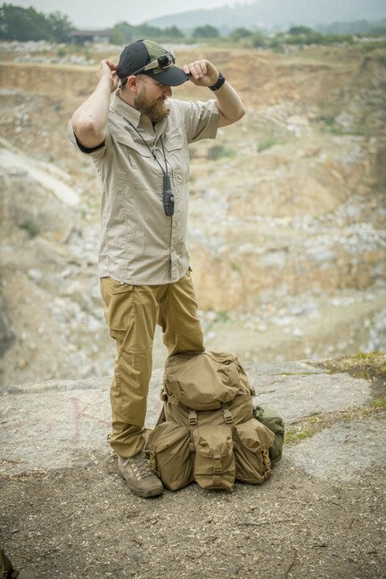 Helikon-Tex Defender Mk2 camicia a maniche corte - Policotone Ripstop, beige