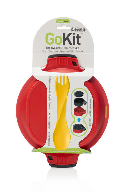 Humangear GoKit lunchbox, rosso carbone Deluxe