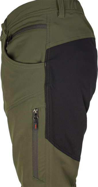 BENNON Fobos pantaloni da esterno e da lavoro, verde/nero