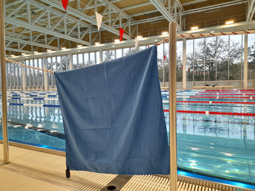 BasicNature Velluto asciugamano 85 x 150 cm, blu
