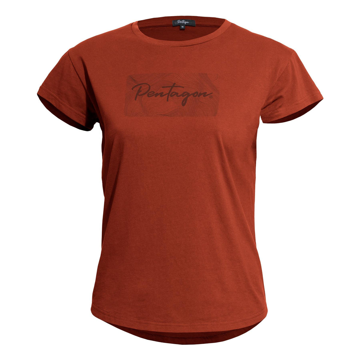 Pentagon Whisper Contour t-shirt a maniche corte da donna, maroon red