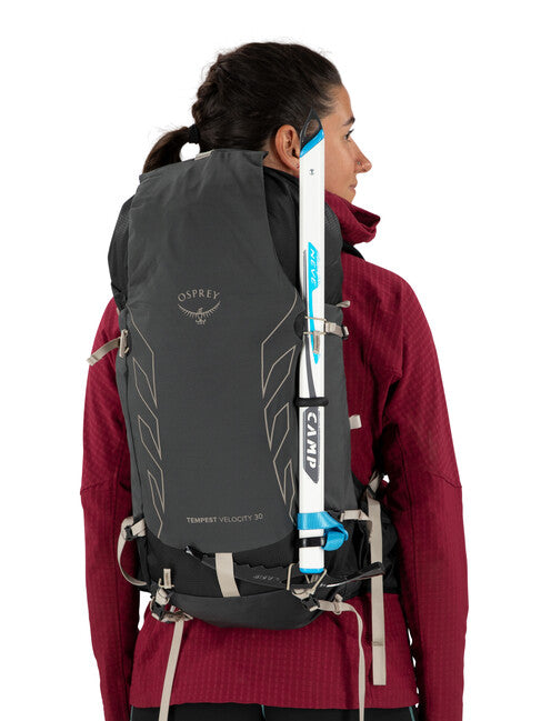 Osprey Tempest Velocity zaino da trekking 30, dark charcoal/chiru tan