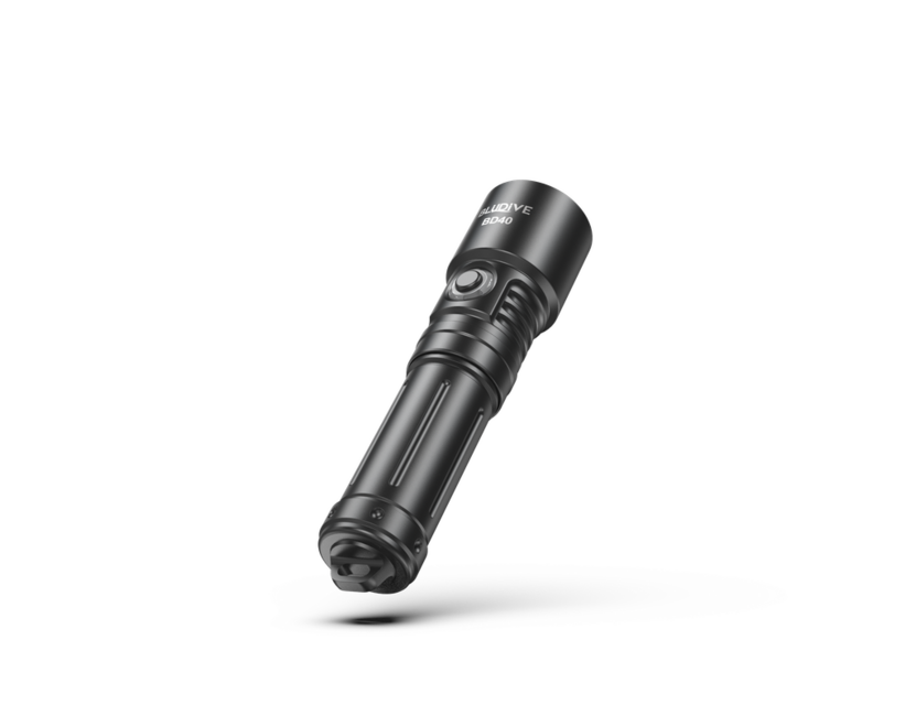 Bludive BD40 Diving Flashlight, Black