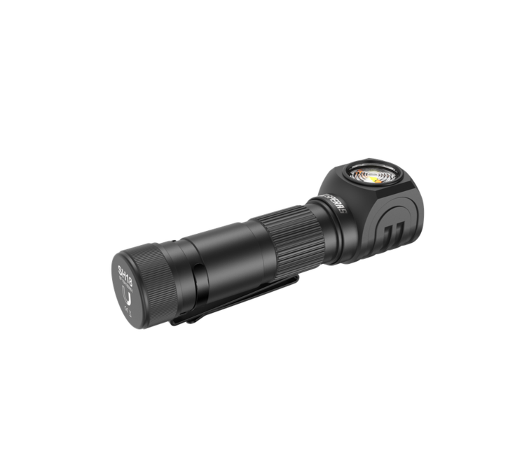 Speras SH18 torcia frontale ricaricabile, nera