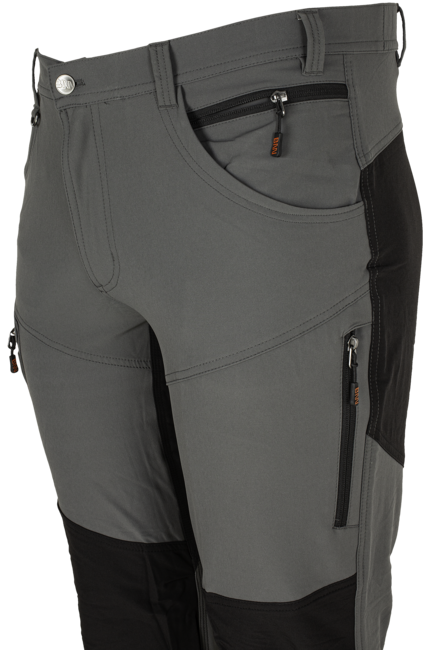 BENNON Fobos pantaloni da esterno e da lavoro, grigio/nero