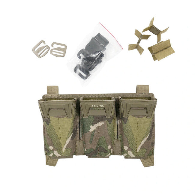 Agilite Custodia per caricatori Pincer Triple, multicam