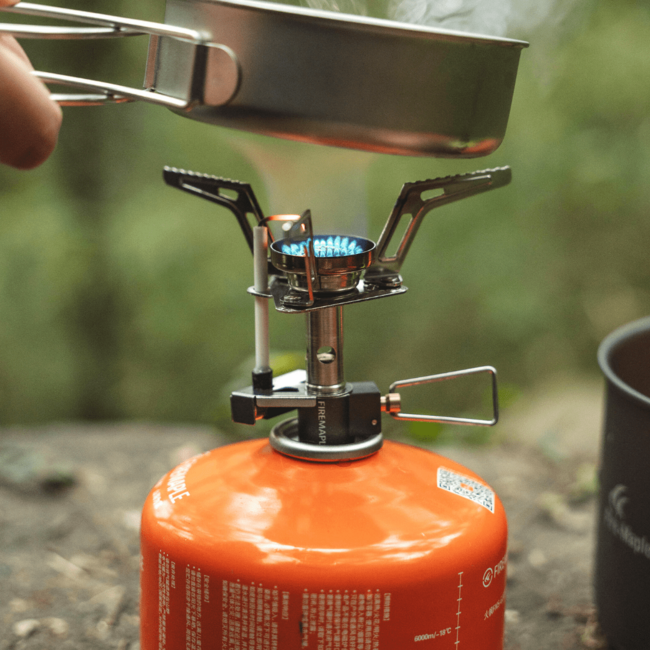 Fire Maple Torch fornello a gas pieghevole in acciaio inossidabile