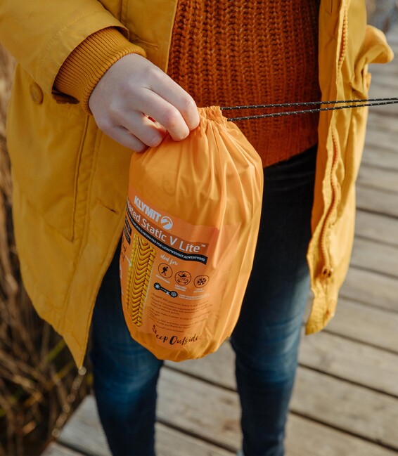 Klymit Static V Lite materasso per auto, arancio mango