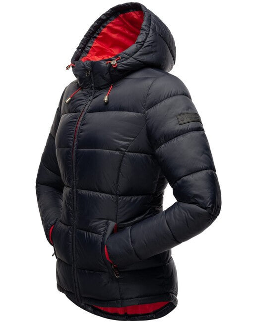 Marikoo Leandraa giacca transitoria da donna con cappuccio, navy