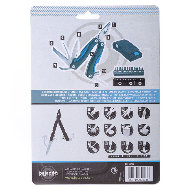 Baladeo BLI060 Locker Multi-Function Tool, Navy Blue
