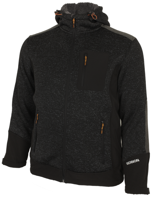 BENNON Nortos felpa, grigio/nero