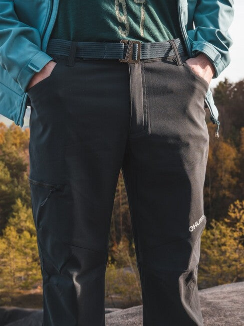 Husky Kavia pantaloni sofsthell da uomo, neri