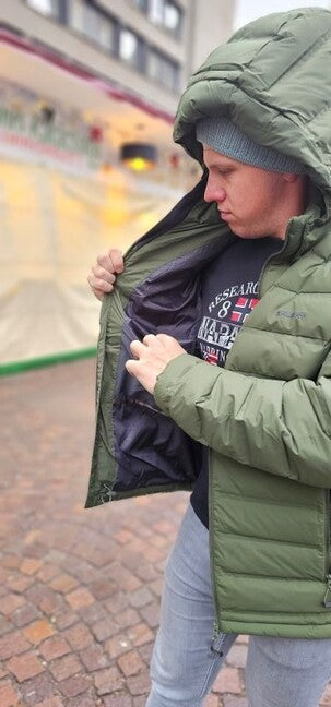 Husky Donnie piumino da uomo, kaki