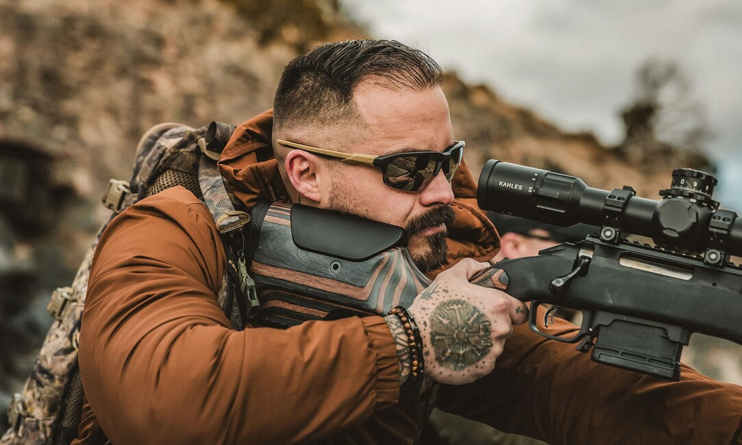 Wiley X Jackal Sunglasses, Captivate Tungsten Mirror, Matte Black/Tan