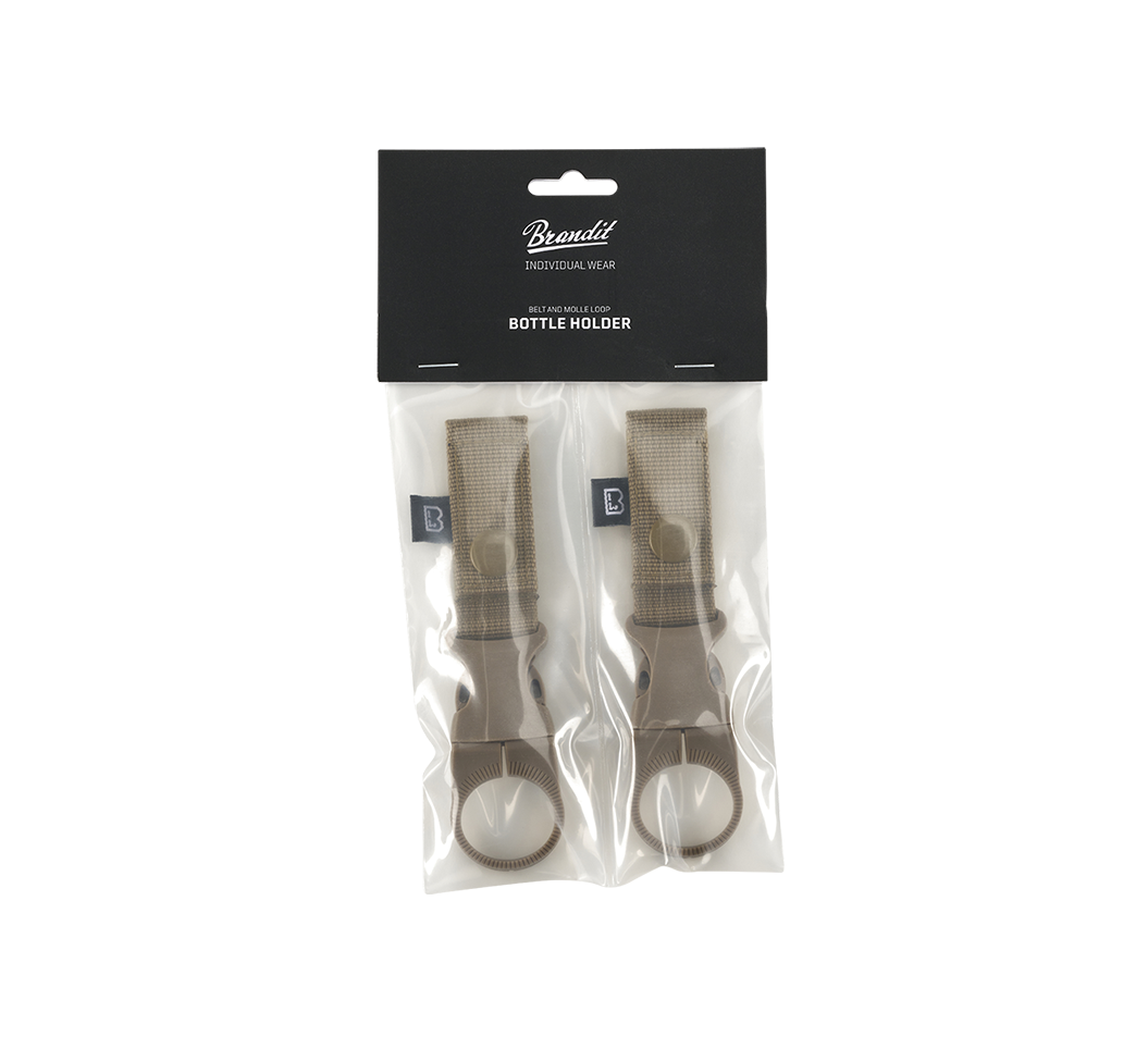 Brandit MOLLE držiak na flaše 2 pack, camel