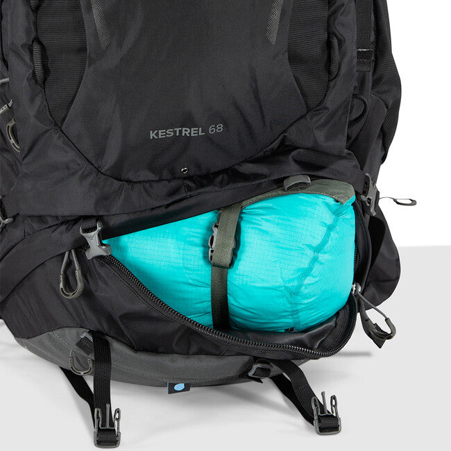 Osprey Kestrel 68 zaino da trekking, nero