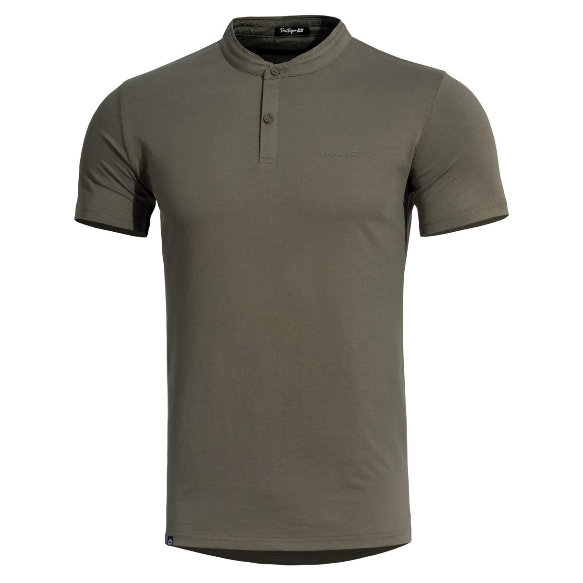 Pentagon Romeo μπλουζάκι Henley, σκούρο γκρι