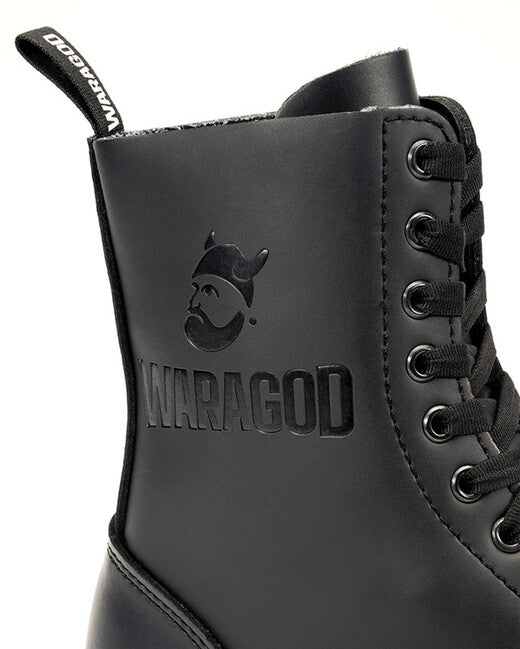 WARAGOD Jotun stivali in pelle, nero