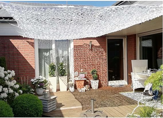 WARAGOD Rete mimetica camaleontica Bianco 2x2m