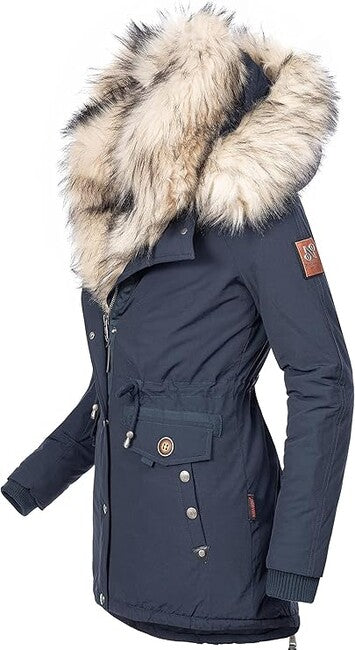 Navahoo Sweety giacca invernale da donna con cappuccio, blu