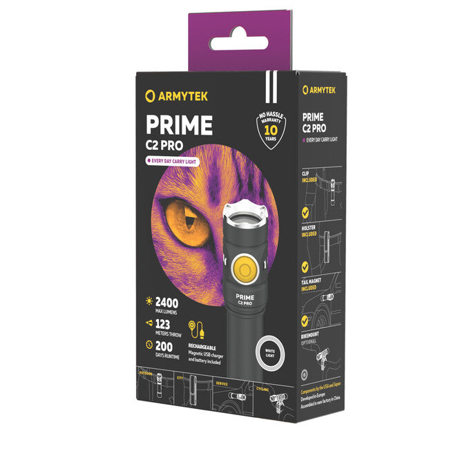 ArmyTek Prime C2 Pro torcia tascabile LED 2400 lm 68 g