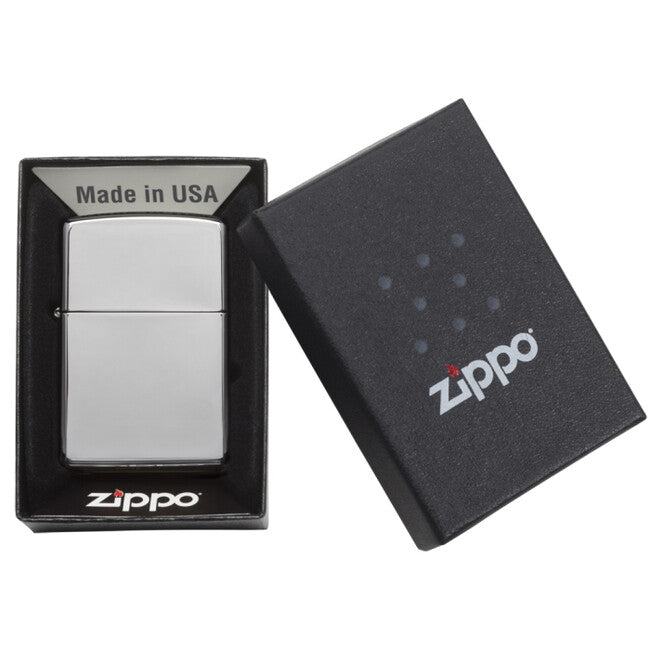 Zippo Accendino a benzina, cromo lucido