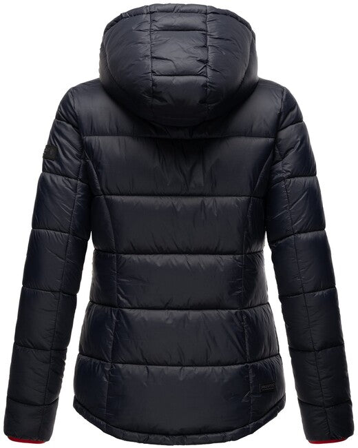 Marikoo Leandraa giacca transitoria da donna con cappuccio, navy
