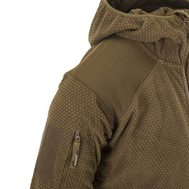 Helikon-Tex Alpha Hoodie - Pile a griglia - grigio ombra