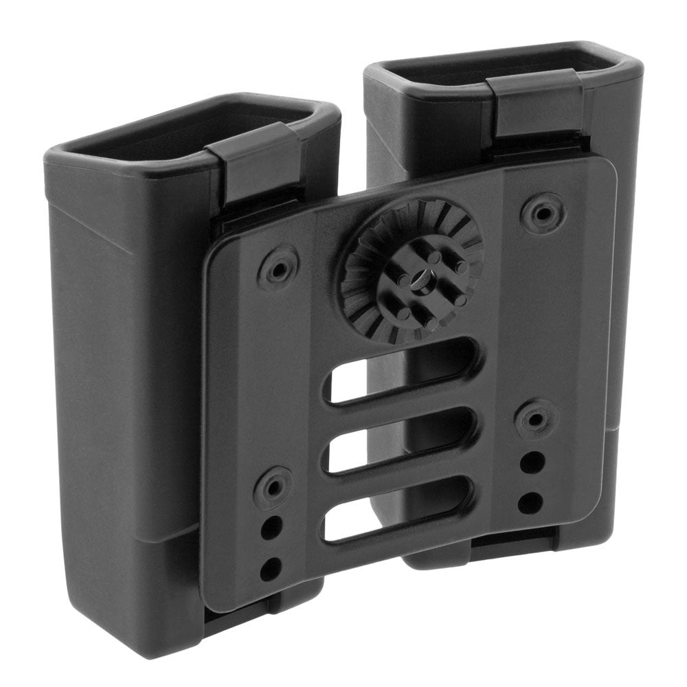 ESP MH-MH-44 dvojité rotačné puzdro na dva zásobníky 9 mm Luger, čierne