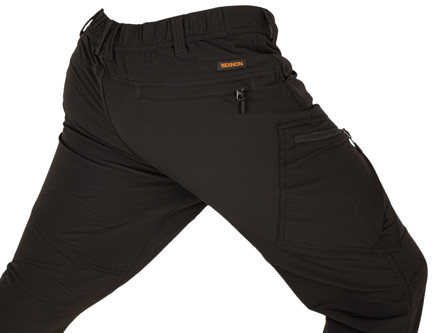 BENNON FOBOS pantaloni da esterno e da lavoro, neri