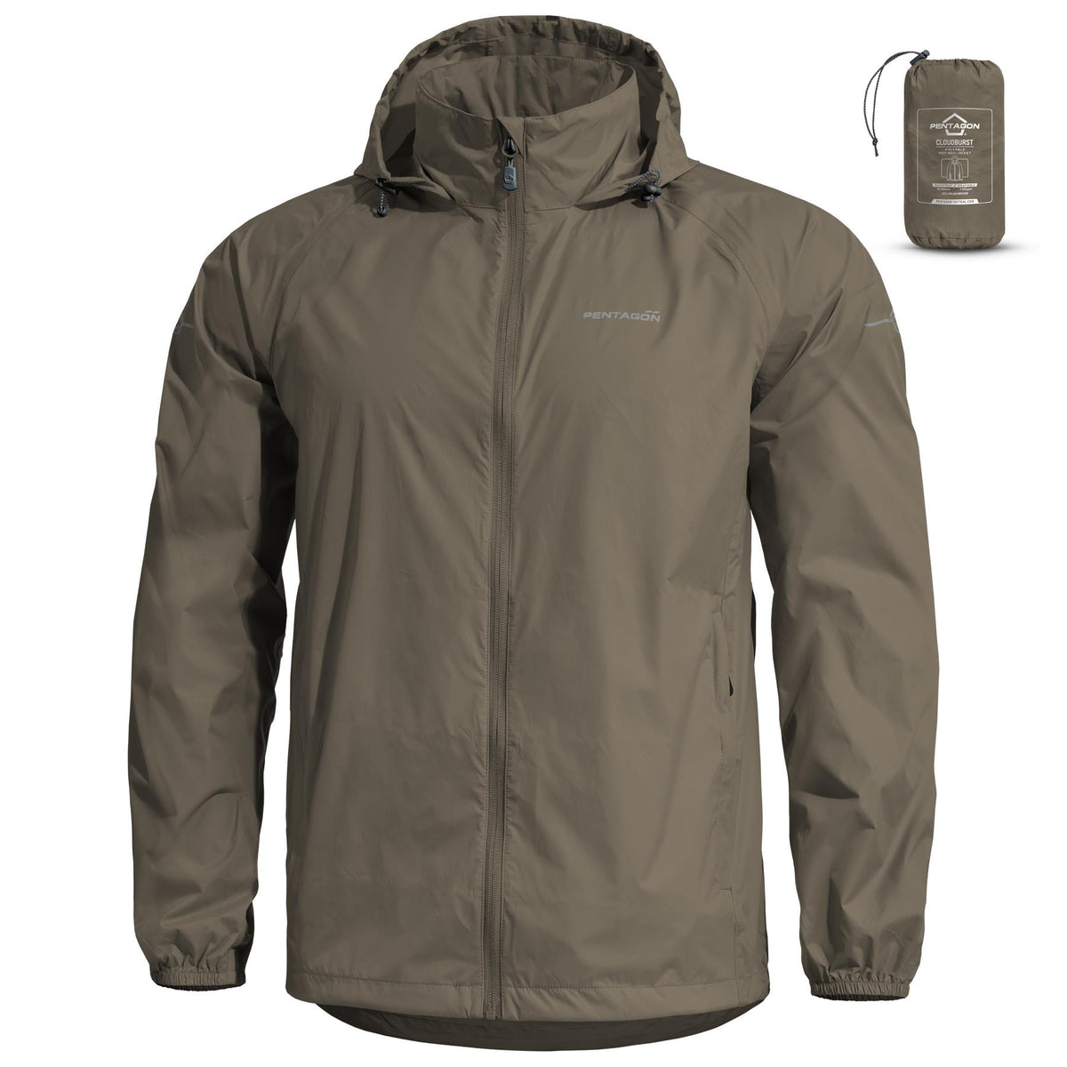 Pentagon Cloudburst Packable giacca da uomo, RAL7013