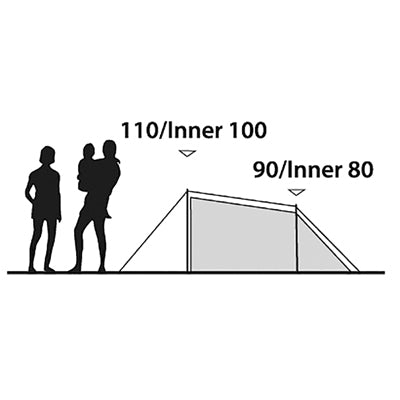 Outwell Earth tenda per 2 persone, blu-verde