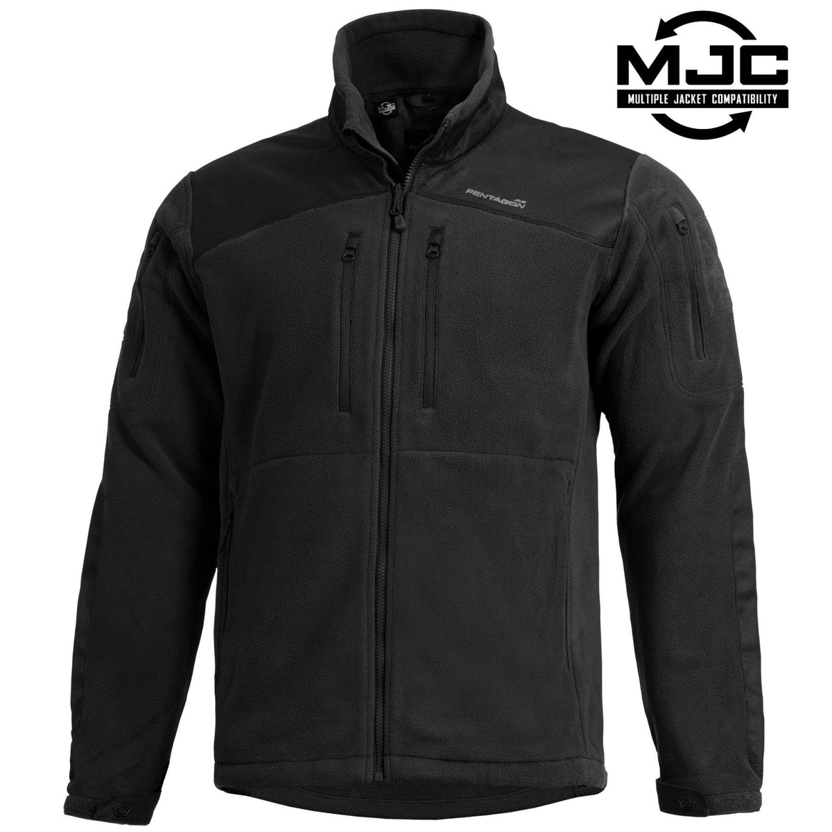 Pentagon Nestor Tactical φούτερ μπουφάν, μαύρο