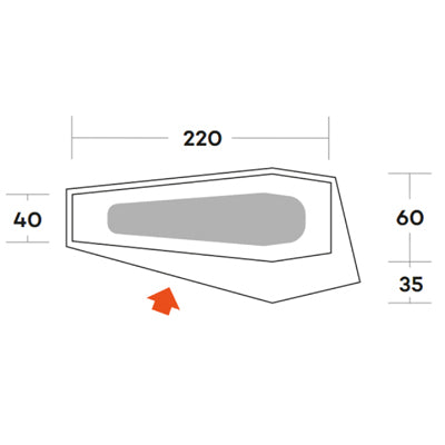 Ferrino Piuma tenda per 1 persona, turchese