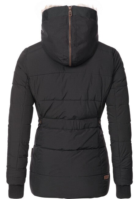 Marikoo Nekoo giacca invernale da donna con cappuccio, nera