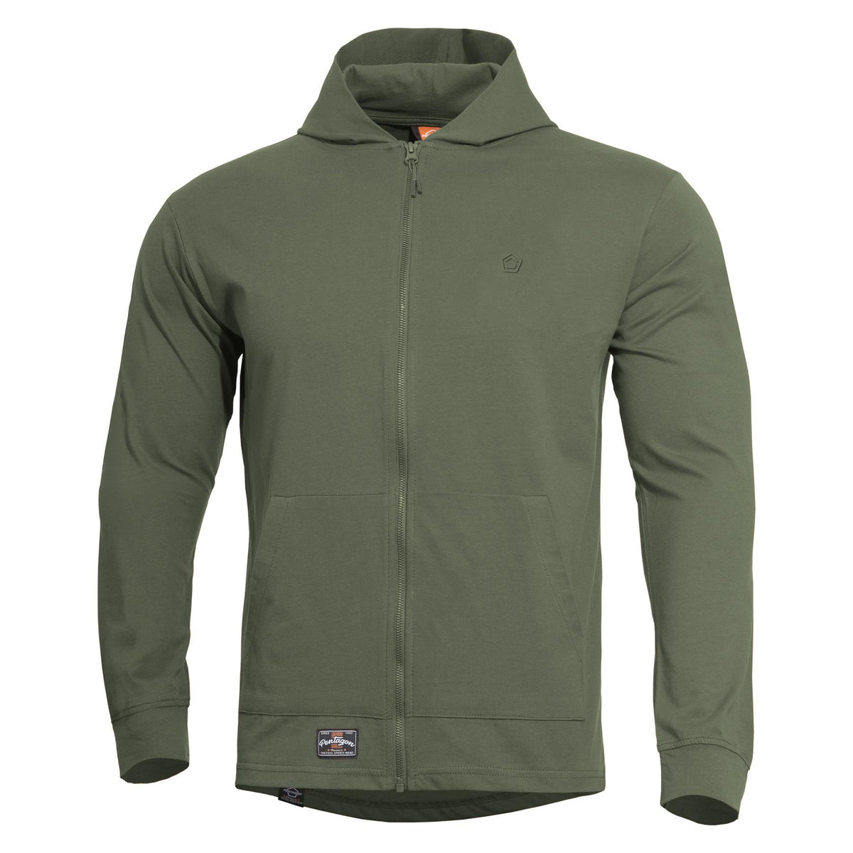 Pentagon Agis Ring Spun felpa con cappuccio da uomo, camo green